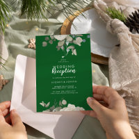 Floral d'hiver | Réception de mariage vert uniquem