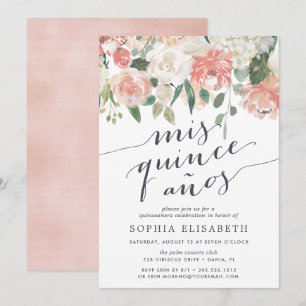 Invitation Floral du milieu de l'été   Elégante aquarelle Qui