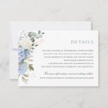 Floral Elegant Blue Hydrangea Détails sur la végét