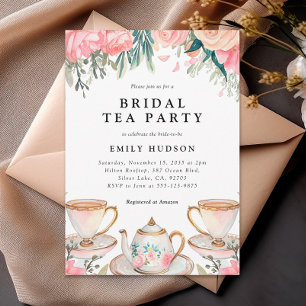 Invitation Floral Elegant Tea Party