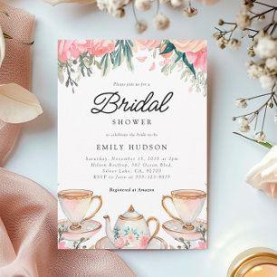 Invitation Floral Elegant Tea Party