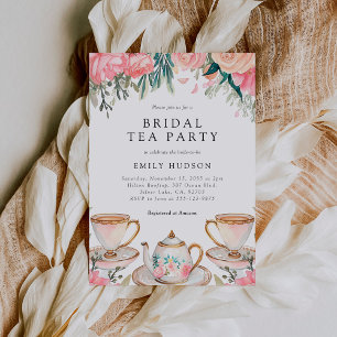 Invitation Floral Elegant Tea Party