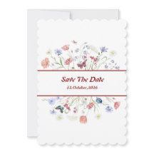Floral "Enregistrer La Date"