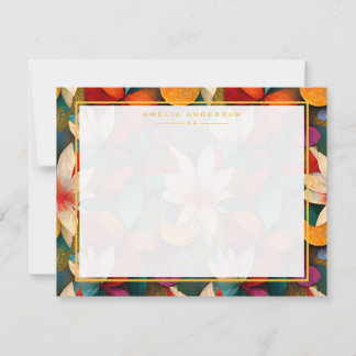 Invitation Floral Frame Note Card