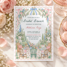 Floral Garden Bridal Brunch Shower Party