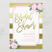 Floral Gold Faux Foil | Fête des mariées