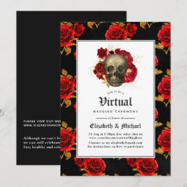 Invitation Floral Gothique en ligne Mariage virtuel