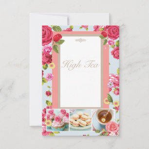 Invitation Floral High Tea