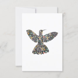 Invitation Floral Hummingbird