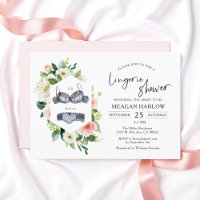 Floral Lingerie Douche Sous-vêtements Fête Invitat