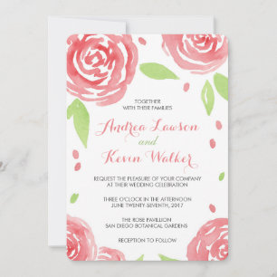 Invitation Floral Mariage du bonheur