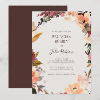 Floral Orange Bourgogne | Brunch beige et mousseux
