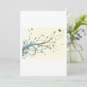 Invitation Floral papillon