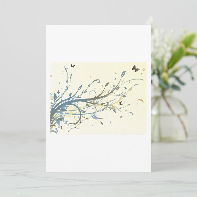 Invitation Floral papillon (Créateur téléchargé)