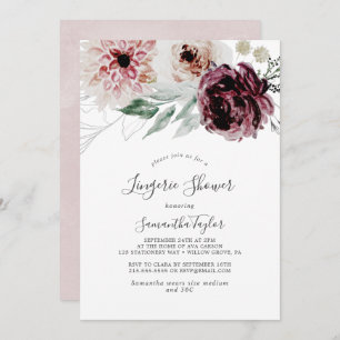 Invitation Floral Romance Lingerie Douche