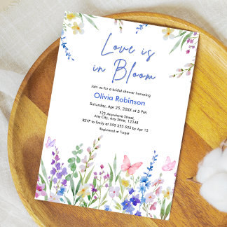 Invitation Floral Spring Love is in Bloom Bridal Shower 