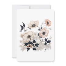Floral Square, Nordic Art Design, Soft Pastels