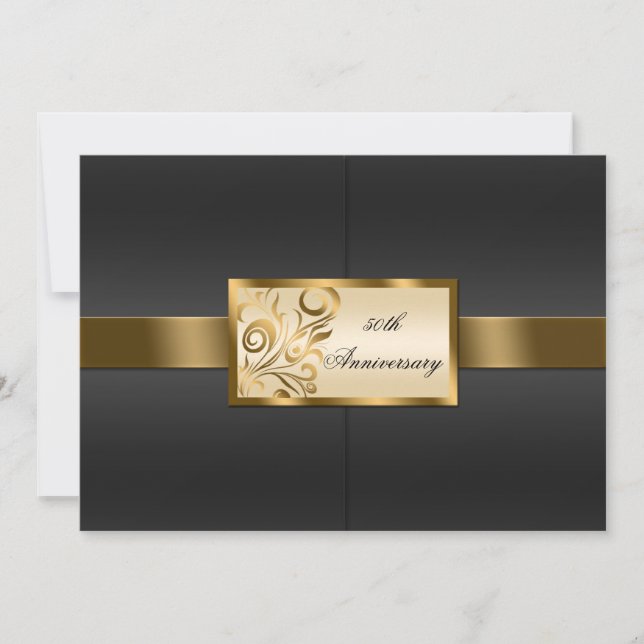 Invitation Floral Swirls (Devant)