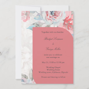 Invitation Floral watercolor