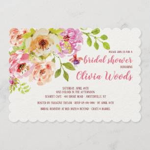 Invitation Floral Watercolor #1