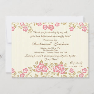 Invitation florale chic