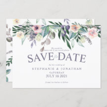 Invitation florale d'aquarelle