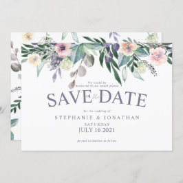 Invitation florale d'aquarelle