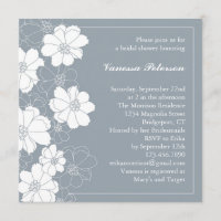 Invitation florale élégante de Fête de la mariée