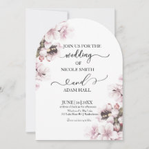 Invitation Florale mariage