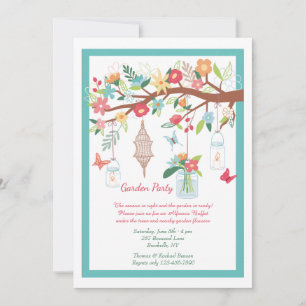 Invitation Florale pour une Garden Party