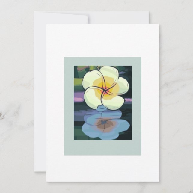 Invitation florale. toutes les occasions. (Dos)