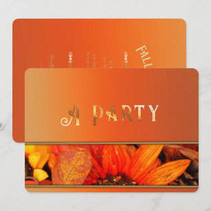 Invitation Florales d'automne