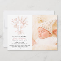 Floraux roses et blancs poussiéreux Photo de baptê