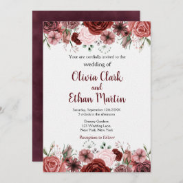 Invitation Flore d'aquarelle de Bourgogne