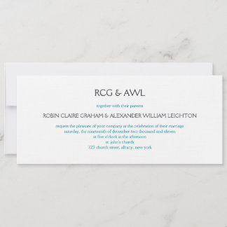 Invitation Florentine : Cerulean ::Faire-part de mariage