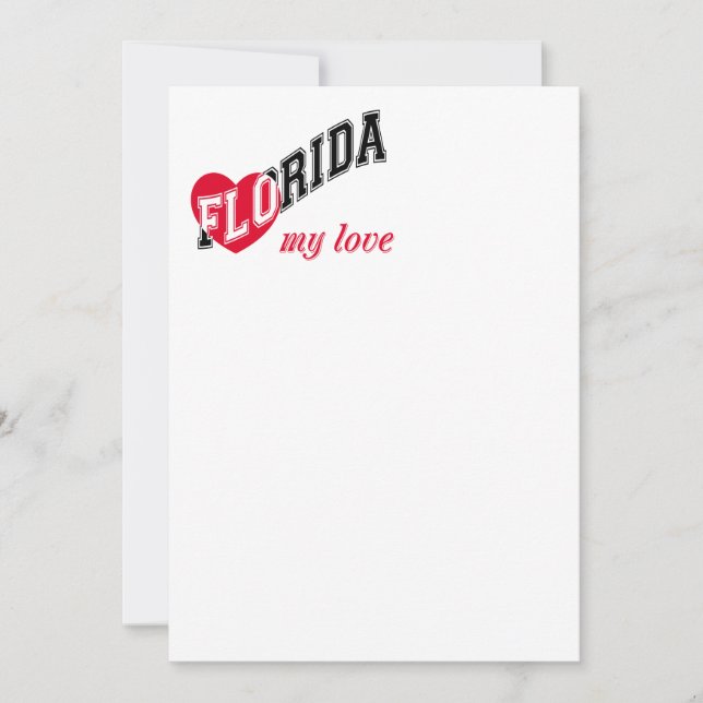 Invitation Floride mon amour (Devant)