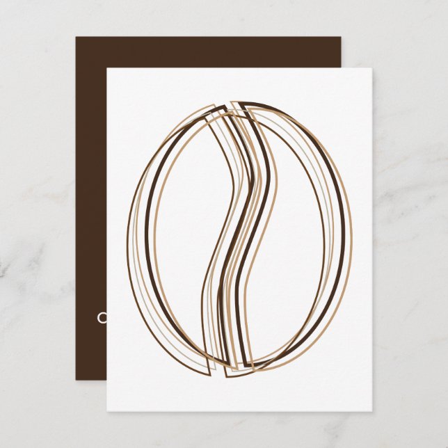 Invitation flou de café (Devant / Derrière)