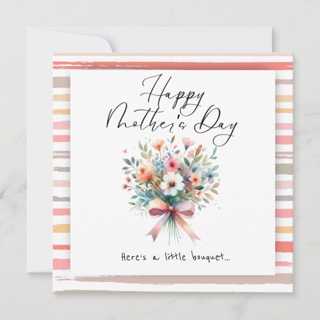 Invitation Flower bouquet Happy Mother’s Day (Devant)