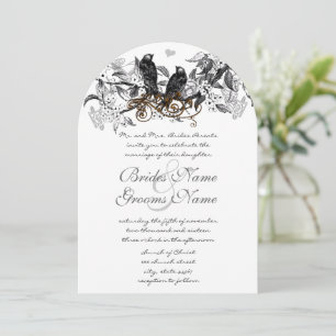 Invitation Flower Branch Vintages Inséparables Mariage Invita