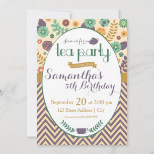 Invitation Flower Garden Tea Party