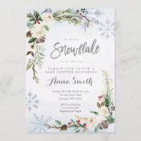 Flower Winter Snowflakes est sur le chemin baby sh