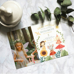 Invitation Flutter et tourbillon Photo Enchanted Fée Annivers
