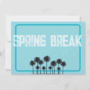 Invitation Flyer de vacances de Spring Break