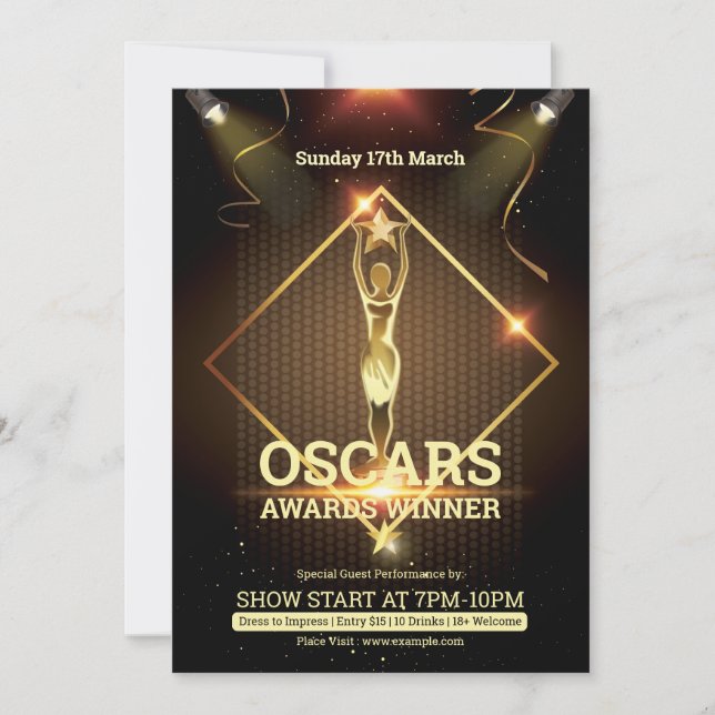 Invitation Flyer Oscar Award (Devant)