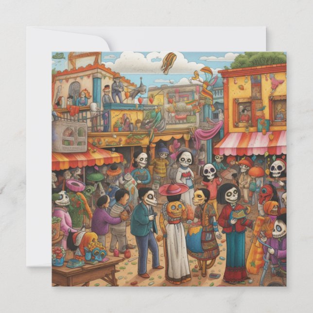 Invitation "Foire de Dia de los Muertos" (Devant)