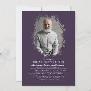 Invitation Foliage de printemps Silhouette Photo I