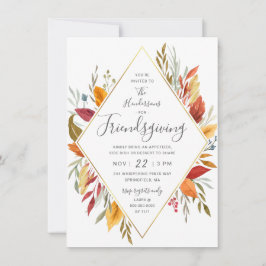 Invitation Folio d'automne de l'Aquarelle Friendsgiving