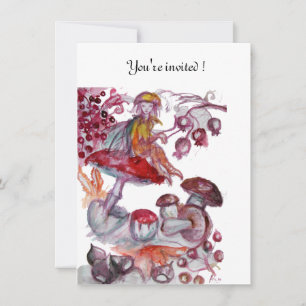 INVITATION FOLLET MAGIQUE DE CHAMPIGNONS