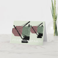 Invitation fonctionnante de partie de retraite