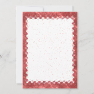 Invitation Fond de bordure aquarelle rouge Texte personnalisé